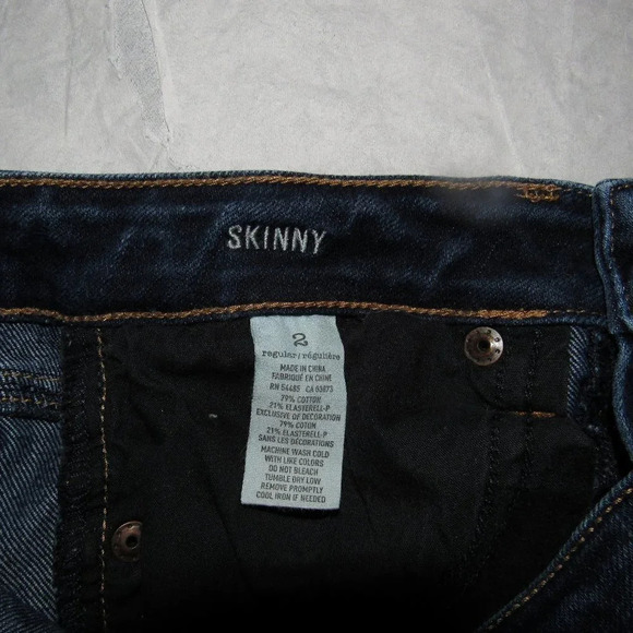 AMERICAN EAGLE Skinny Stretch Jeans Size 2 Regular - Picture 6 of 6